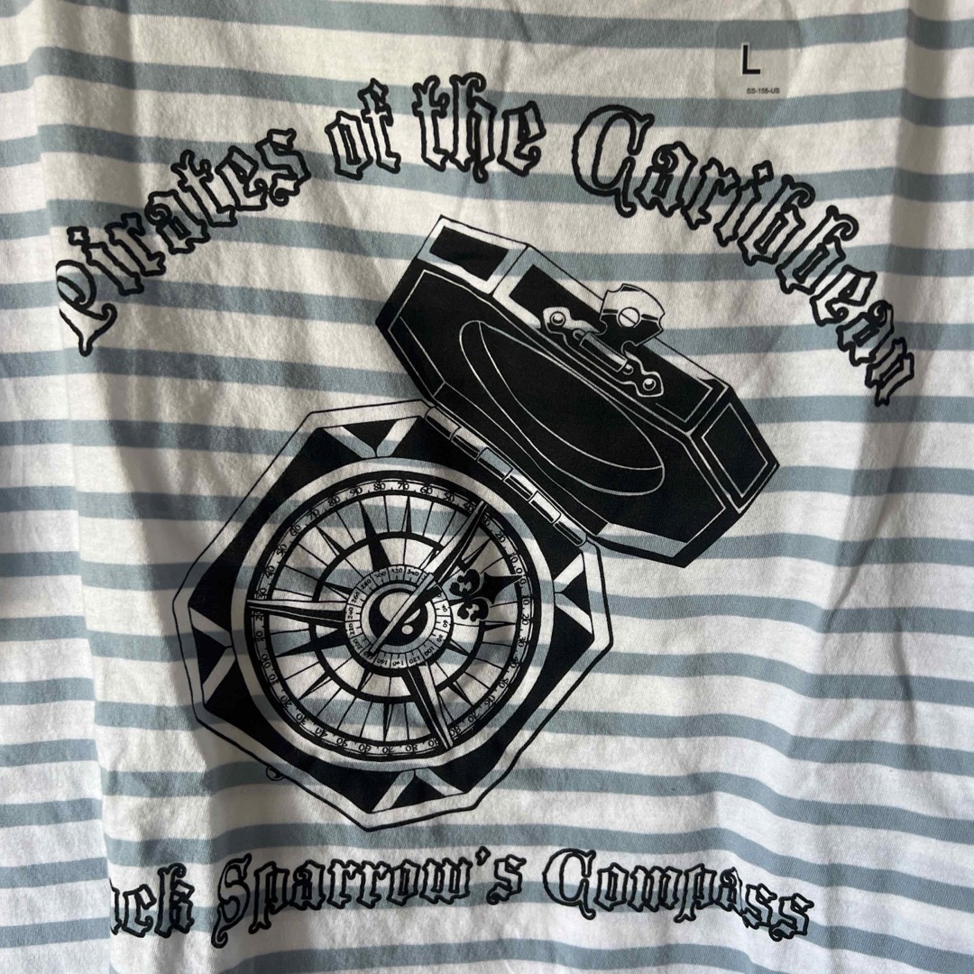 UNIQLO(ユニクロ)の新品タグ付●ユニクロ パイレーツオブカリビアンTシャツ L ボーダー レディースのトップス(Tシャツ(半袖/袖なし))の商品写真