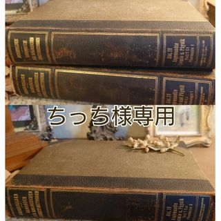 A136 これはお買い得！アンティーク 洋書 高級感ある革装丁 ディスプレイ(洋書)