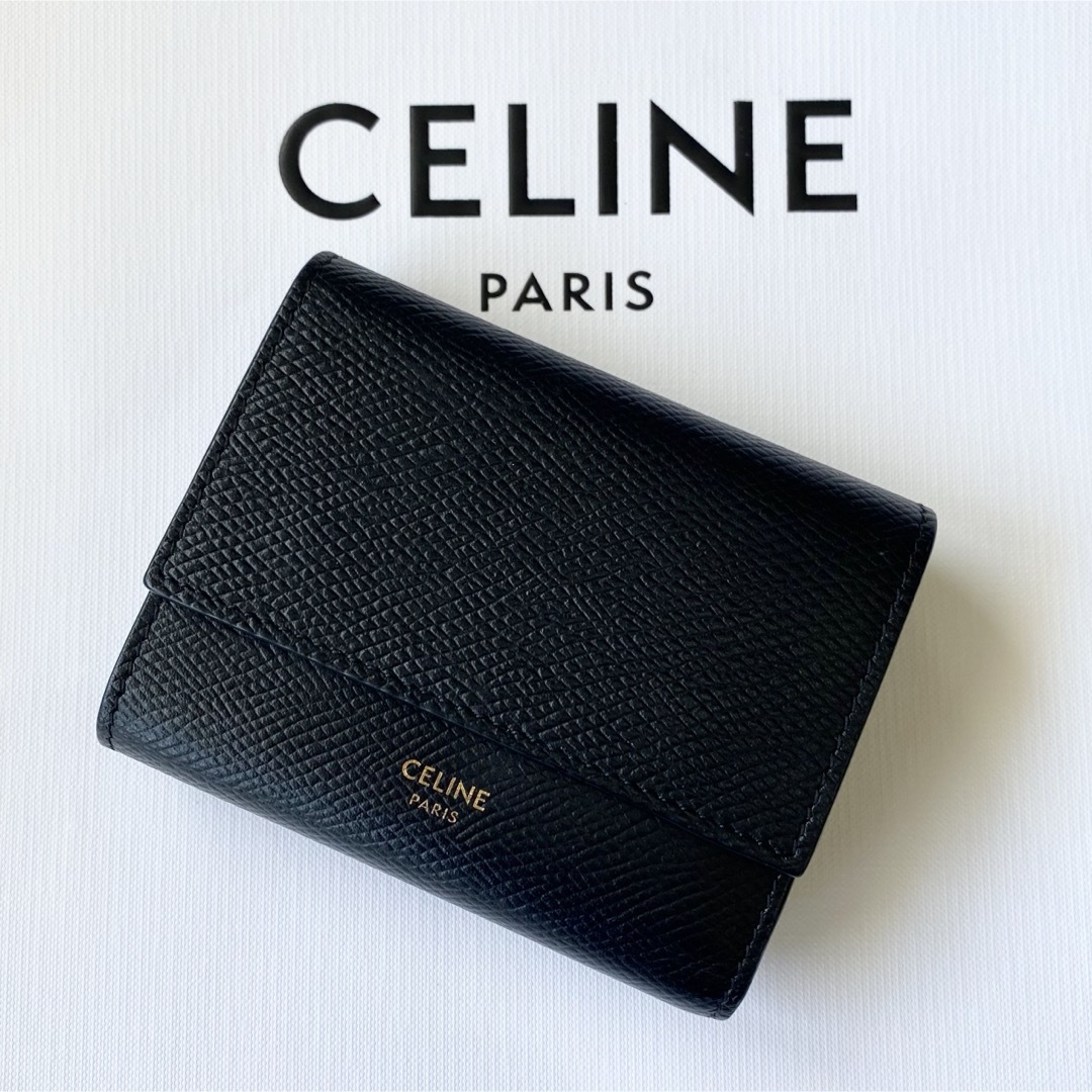 celine(セリーヌ)の現行★美品 CELINE セリーヌ トリフォールドウォレット 財布 カーフレザー レディースのファッション小物(財布)の商品写真