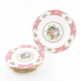 ロイヤルアルバート(ROYAL ALBERT)のROYAL ALBERT ロイヤルアルバート レディーカーライル 大皿 中皿 6枚 セット 26cm 21cm プレート SM2051H (食器)