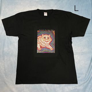 ルイス・ウェイン　サイケデリック・キャット　綿Tシャツ黒　Lサイズ　SML有り(Tシャツ/カットソー(半袖/袖なし))