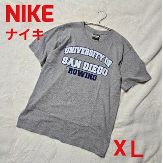 ナイキ(NIKE)のNIKE ナイキ 半袖 Tシャツ グレー 綿 メンズ(Tシャツ/カットソー(半袖/袖なし))