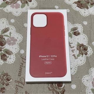 Apple - アップル純正 iPhone 12 / 12Pro レザーケース レッド 赤