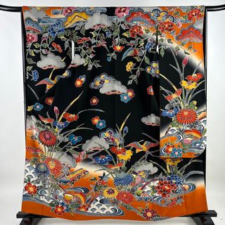 振袖 身丈161cm 裄丈66cm 正絹 逸品 【中古】(着物)