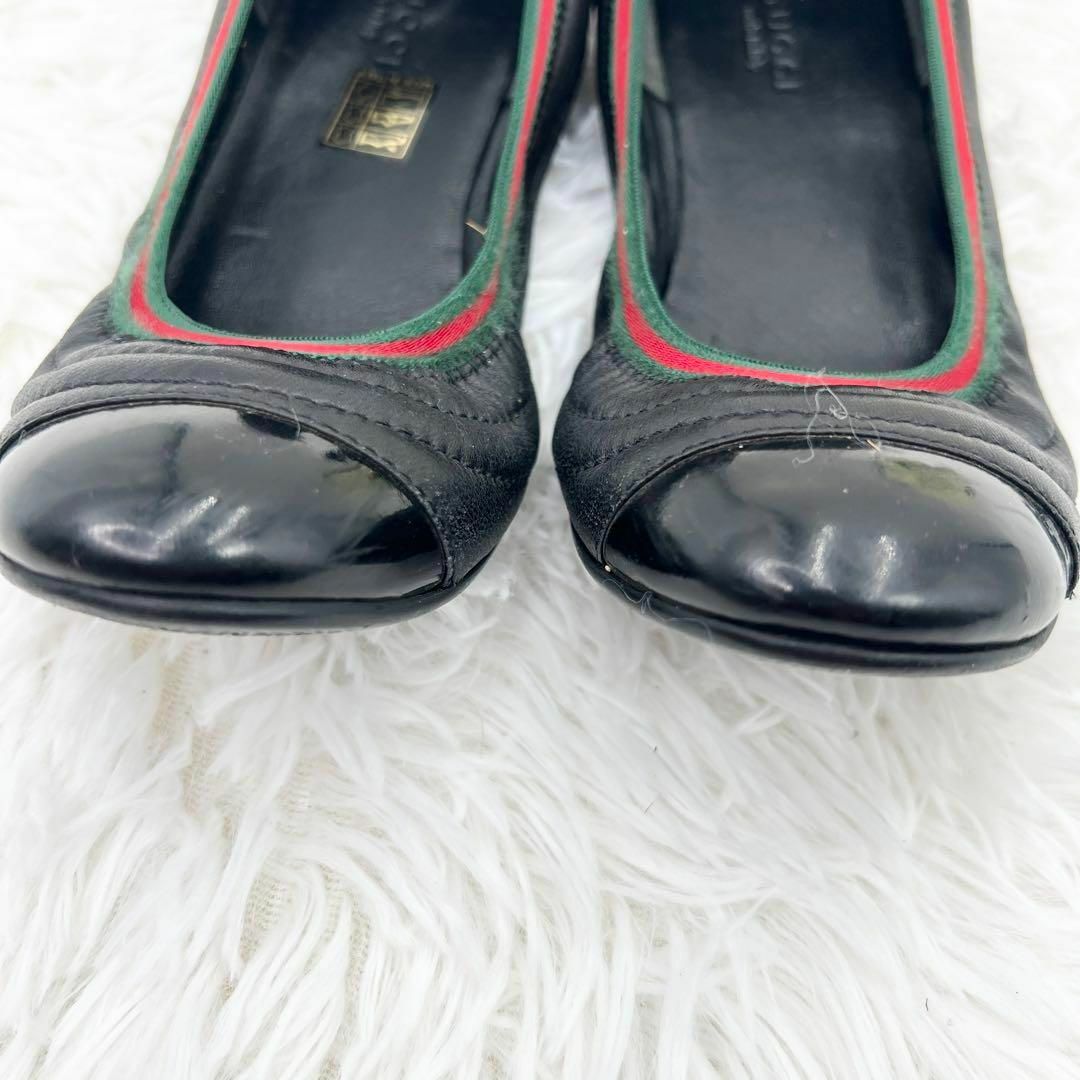 Gucci(グッチ)のGUCCI グッチ フラットパンプス シェリー バレエシューズ レディースの靴/シューズ(ハイヒール/パンプス)の商品写真