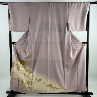 色留袖 身丈159.5cm 裄丈67cm 正絹 逸品 【中古】(着物)