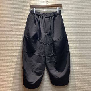 コムデギャルソン(COMME des GARCONS)のコムデギャルソン GARCONS ウール クロップド トラウザー パンツ 黒 S(クロップドパンツ)