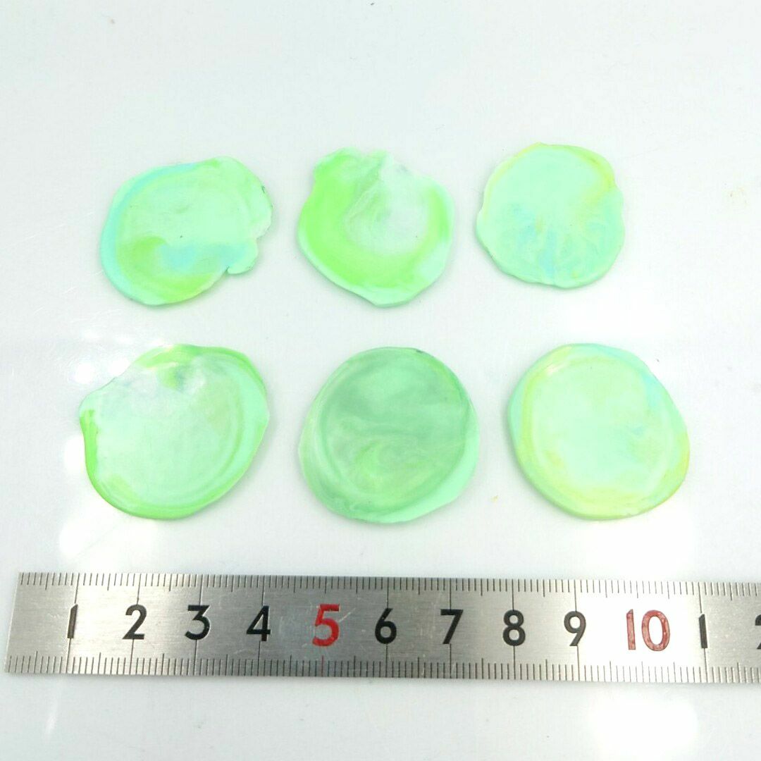 シーリングスタンプ　カエルさん　6枚セット　緑色　グリーン　ハンドメイド ハンドメイドの素材/材料(各種パーツ)の商品写真