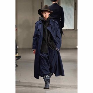 ヨウジヤマモトプールオム(Yohji Yamamoto POUR HOMME)のyohjiyamamoto pour homme 23aw デニムトレンチコート(トレンチコート)