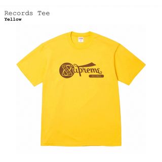 シュプリーム(Supreme)のSupreme Records Tee "Yellow" L(Tシャツ/カットソー(半袖/袖なし))