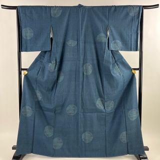 結城紬 身丈167.5cm 裄丈65cm 正絹 逸品 【中古】(着物)