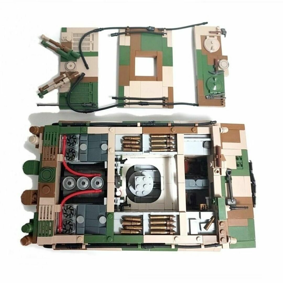 ESシリーズ ドイツ ティーガーⅠ初期型 内部構造再現 ブロック 2276PCS エンタメ/ホビーのおもちゃ/ぬいぐるみ(模型/プラモデル)の商品写真