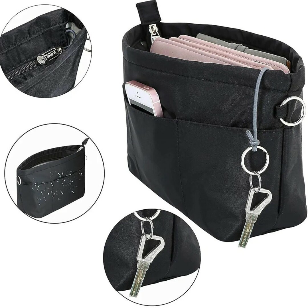 バッグインバッグ 小さめ インナーバッグ トートバッグ 軽量 自立 撥水 収納 レディースのバッグ(トートバッグ)の商品写真