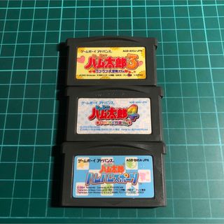 ゲームボーイアドバンス(ゲームボーイアドバンス)のとっとこハム太郎GBAのセット(携帯用ゲームソフト)