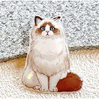ねこ❤花型❤レジンヘアゴム ブローチ NO.528❤仲良しネコ ぼん ねこ❤花型❤レジンヘアゴム ブローチ NO.528❤仲良しネコ ぼん