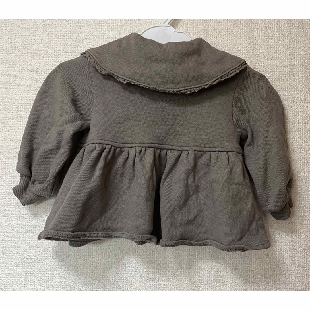 バースデイ　80 パーカー　オーガニックコットン　バースデイプラス キッズ/ベビー/マタニティのベビー服(~85cm)(ジャケット/コート)の商品写真