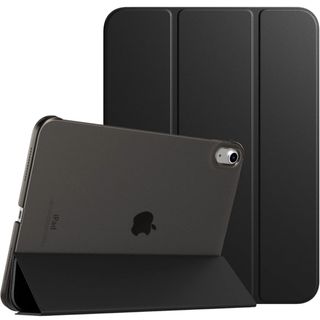 iPad 10世代 ケース 10.9インチ 黒 ブラック PU 軽量 耐衝撃(iPadケース)