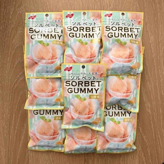 ノーベル(ノーベル)のNOBEL ノーベル　ソルベット グミ　SORBET GUMMY 白桃味　10袋(菓子/デザート)
