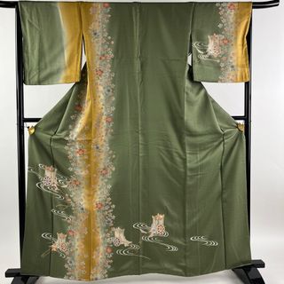 訪問着 身丈163cm 裄丈66.5cm 正絹 秀品 【中古】(着物)