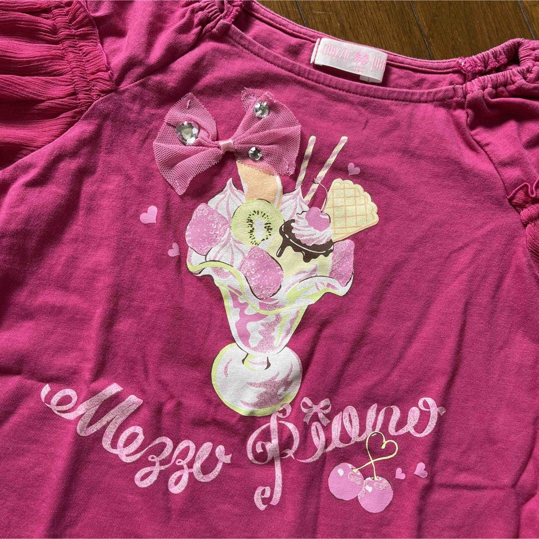 mezzo piano(メゾピアノ)のメゾピアノ　130 キッズ/ベビー/マタニティのキッズ服女の子用(90cm~)(Tシャツ/カットソー)の商品写真