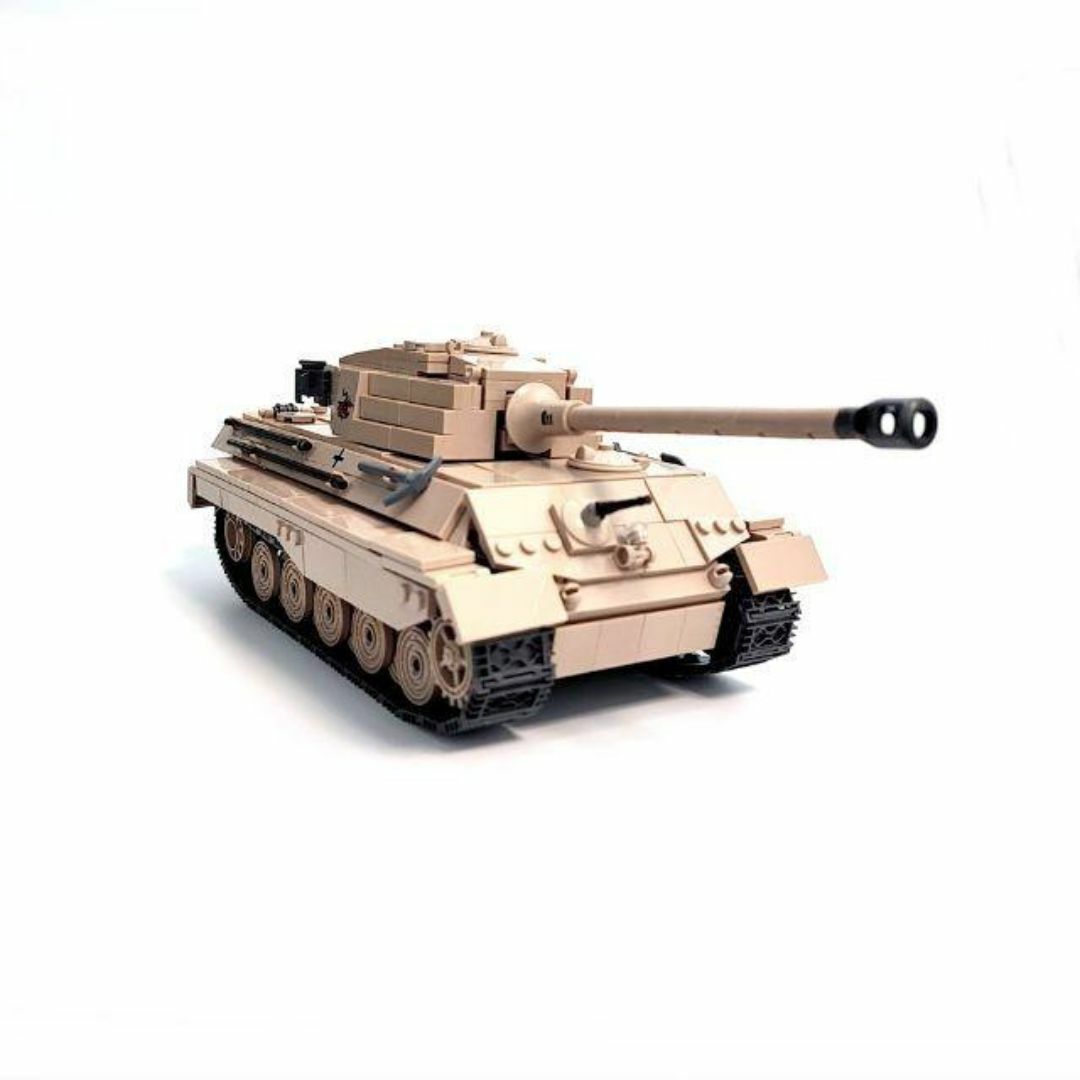 ドイツ ティーガーⅡ ブロック戦車 978PCS ESシリーズ エンタメ/ホビーのおもちゃ/ぬいぐるみ(模型/プラモデル)の商品写真