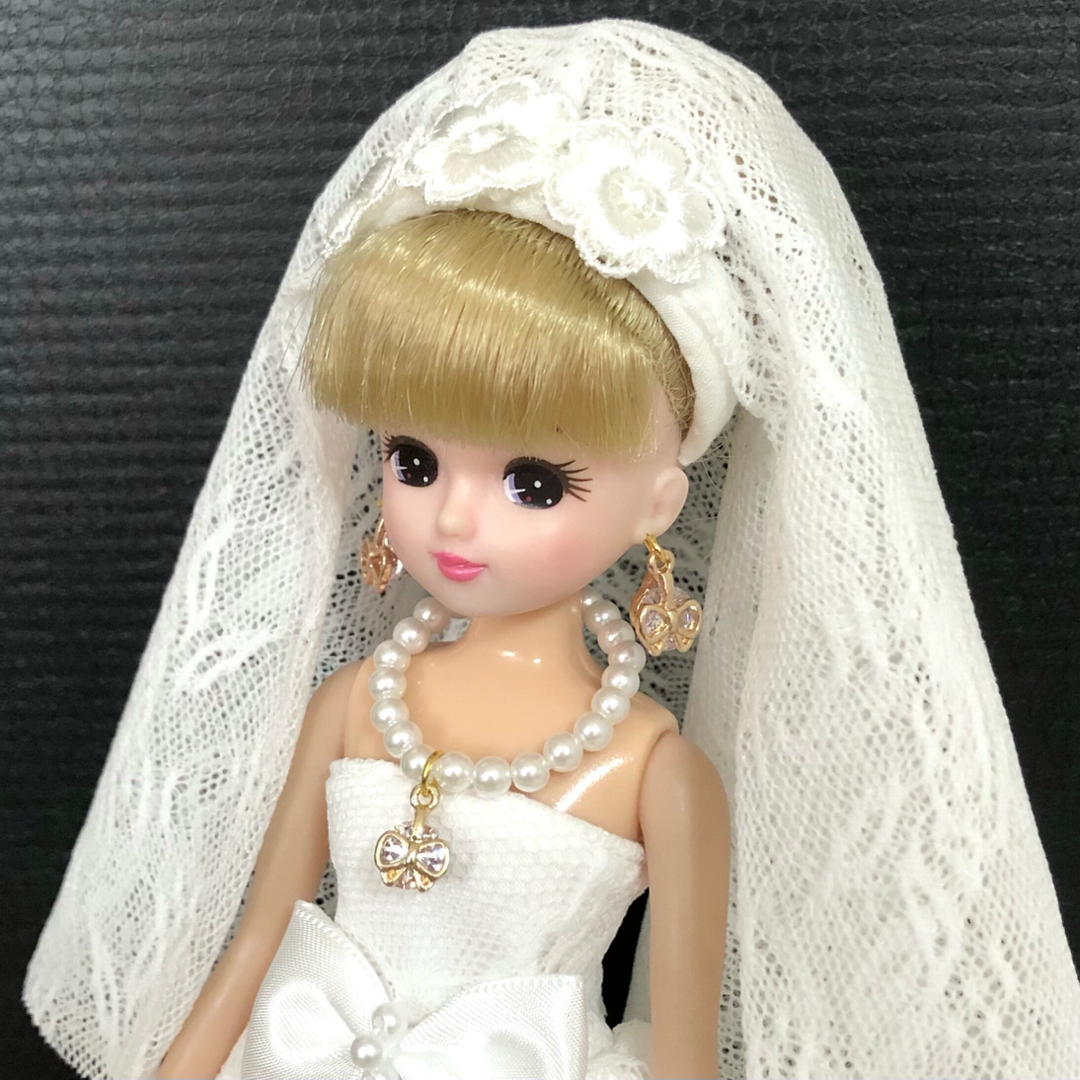 リカちゃん♡ウェディングドレス ハンドメイドのぬいぐるみ/人形(人形)の商品写真
