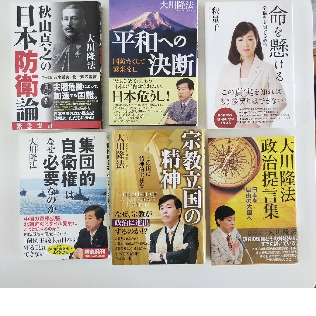 幸福の科学　幸福実現党　シリーズ　政治　書籍12冊セット エンタメ/ホビーの本(人文/社会)の商品写真