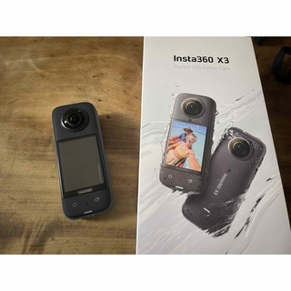 Insta360 X3 360度アクションカメラ  シリコンカバー、ケース付き(ビデオカメラ)
