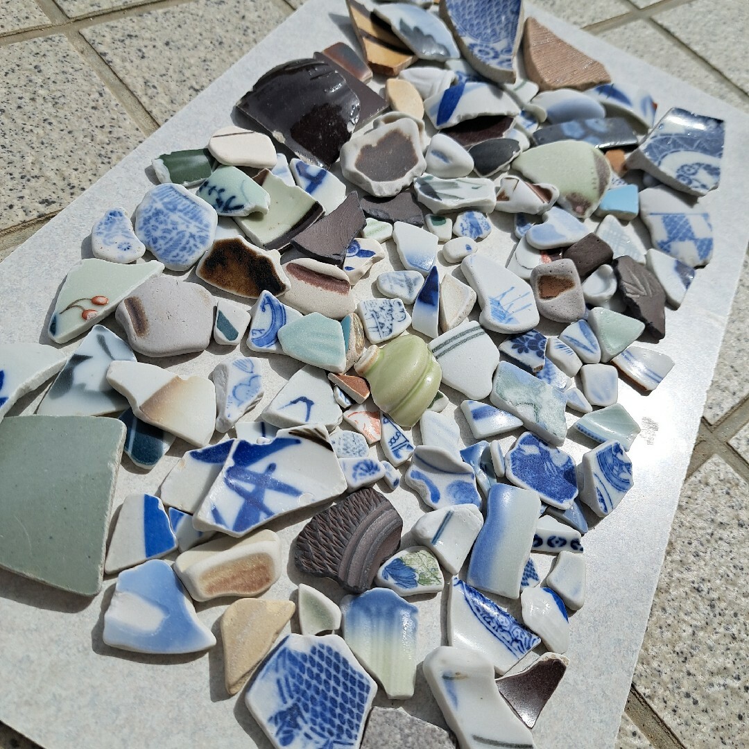 三陸海岸  シー陶器  mix  1A ハンドメイドの素材/材料(各種パーツ)の商品写真