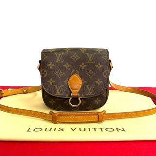 ルイヴィトン(LOUIS VUITTON)の極 美品 LOUIS VUITTON ルイヴィトン ヴィンテージ ミニ サンクルー モノグラム レザー ショルダーバッグ ポシェット ブラウン 16577(ショルダーバッグ)