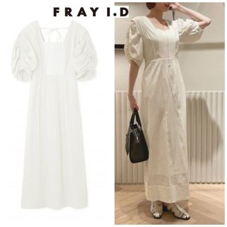 FRAY I.D - 2023SS FRAY I.D  フレイアイディー  カットコンビパフワンピース