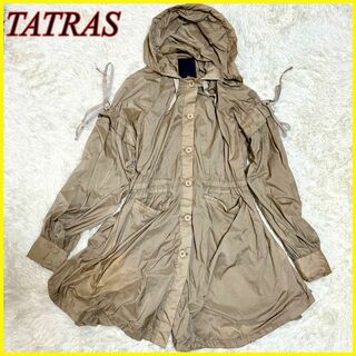 タトラス(TATRAS)のTATRAS タトラス ナイロンコート モッズコート ライトグレー 01 S(モッズコート)