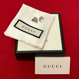 グッチ(Gucci)の極 美品 保存箱 保存袋付 GUCCI グッチ ブラインドフォーラブ ハート モチーフ シルバー925 ピアス アクセサリー シルバー 19409(ピアス)