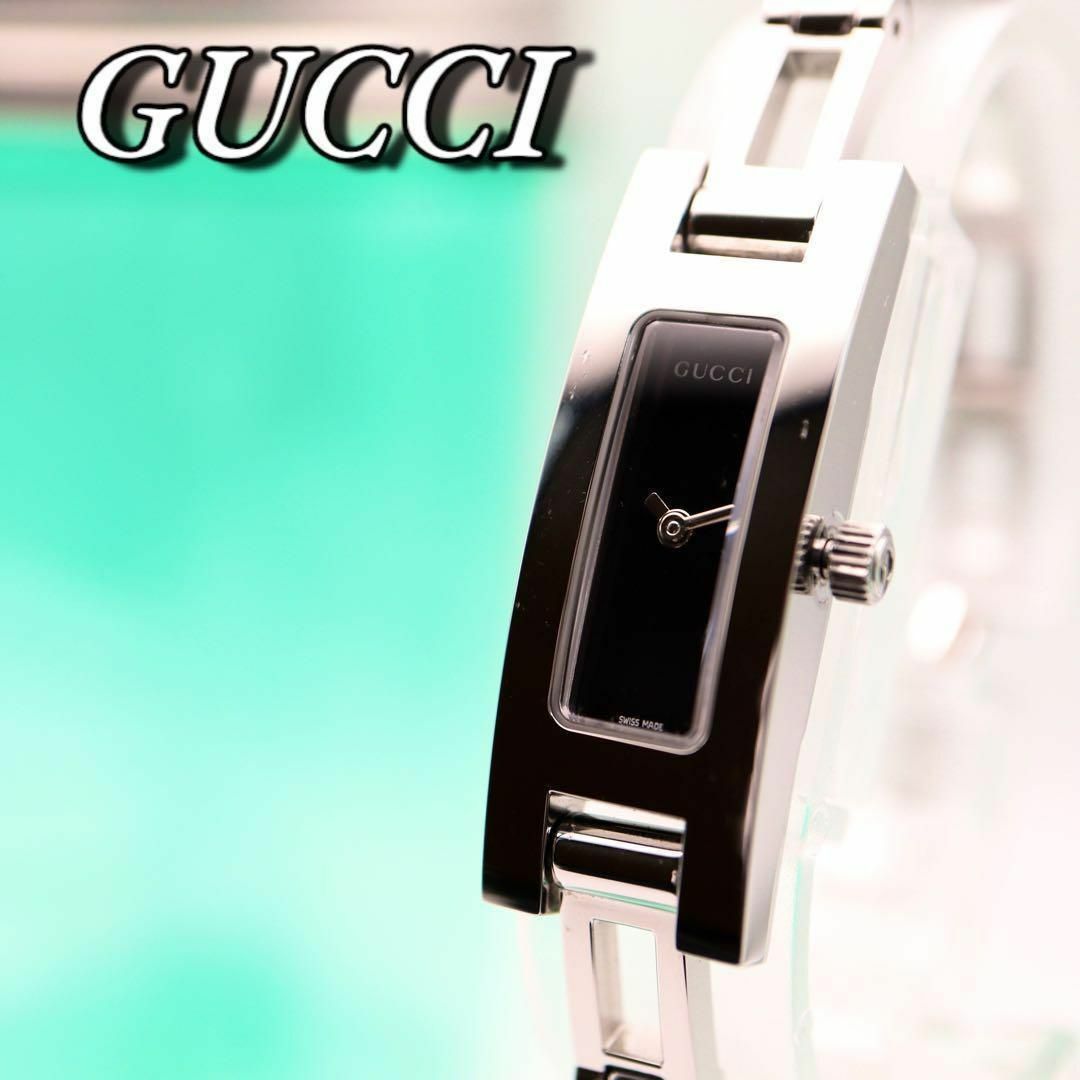 Gucci(グッチ)の良品 GUCCI スクエア レディース腕時計 箱付 336 レディースのファッション小物(腕時計)の商品写真