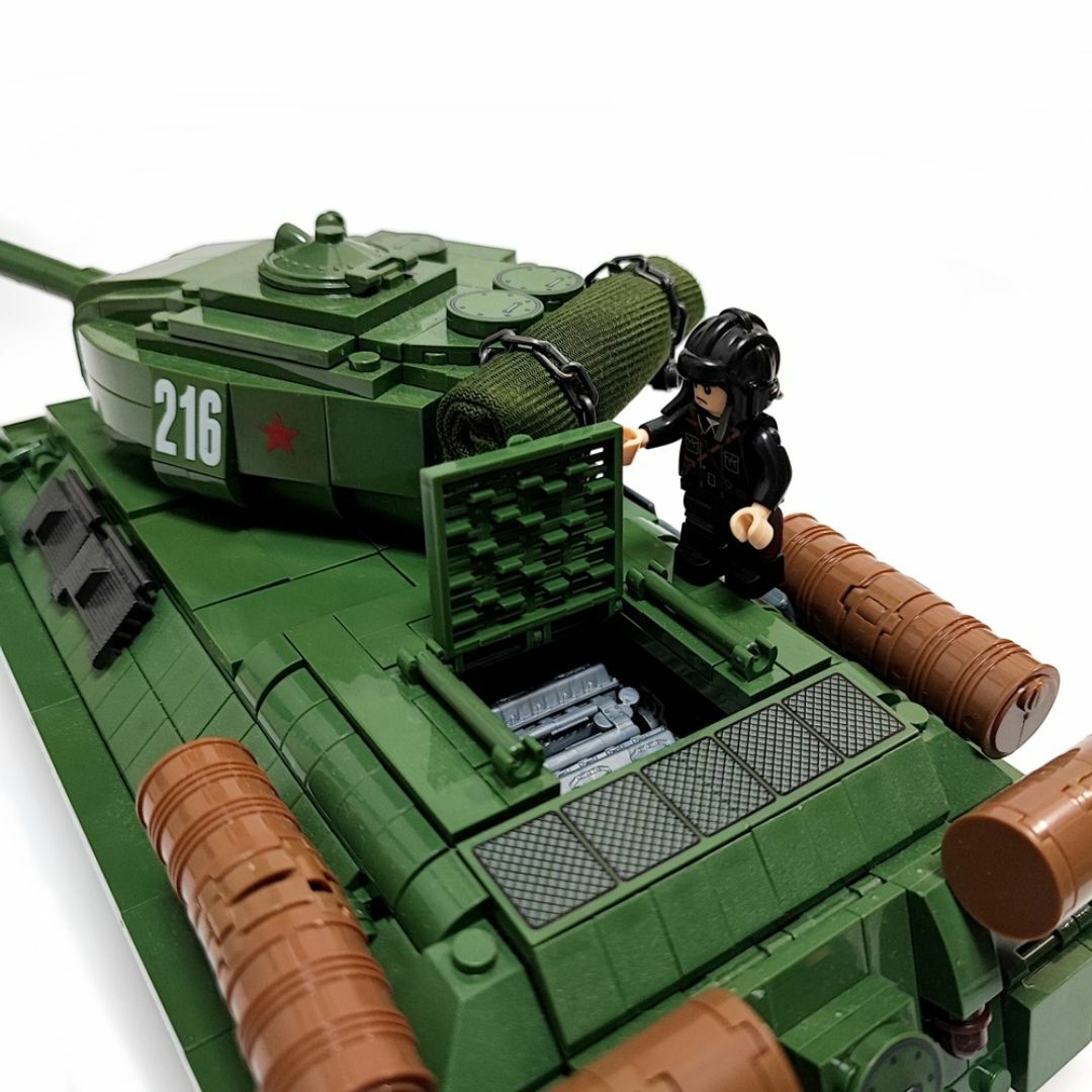 ソビエト T-34 ブロック戦車 ミリタリー 戦車 国内発送 エンタメ/ホビーのおもちゃ/ぬいぐるみ(模型/プラモデル)の商品写真