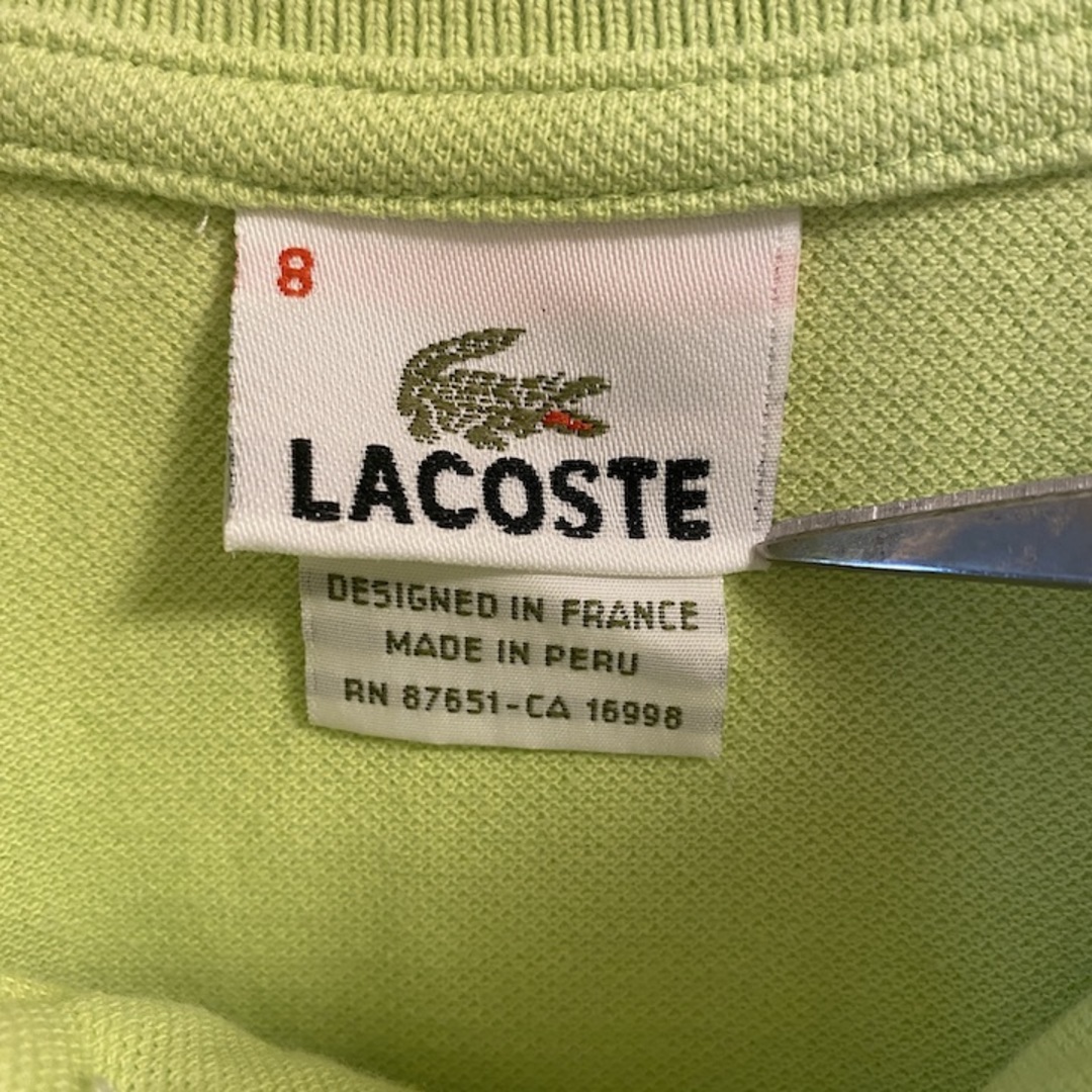 LACOSTE(ラコステ)の90s 古着 ラコステ ポロシャツ 刺繍ロゴ ゆるダボ ワンポイント XL メンズのトップス(ポロシャツ)の商品写真