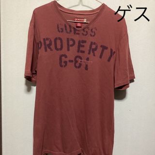 ゲス(GUESS)の値下げ　¥2555→¥2444  GUESS  ゲス　VネックTシャツ　メンズ(Tシャツ/カットソー(半袖/袖なし))