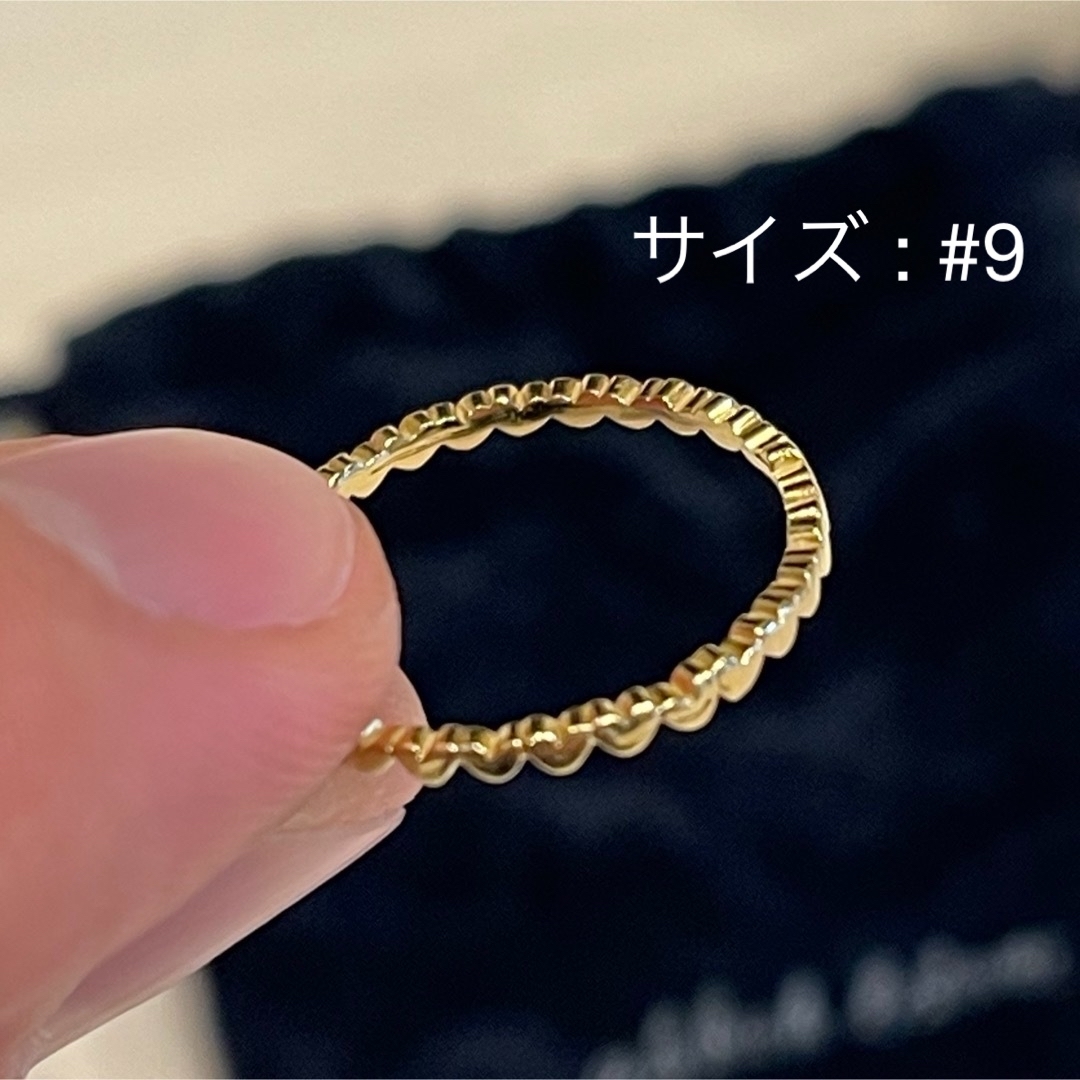 AHKAH(アーカー)のAHKAH アンハートエタニティリング#9 レディースのアクセサリー(リング(指輪))の商品写真