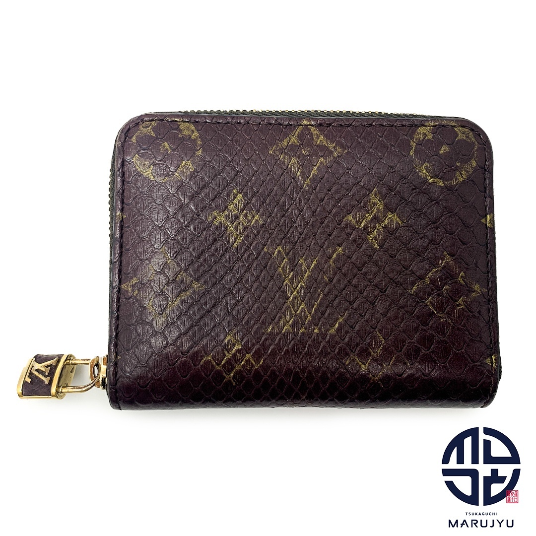 LOUIS VUITTON(ルイヴィトン)のLOUIS VUITTON ルイヴィトン モノグラムパイソン エキゾチックレザー ジッピーコインパース N80149 コンパクトサイフ 財布 ブランド レディースのファッション小物(財布)の商品写真