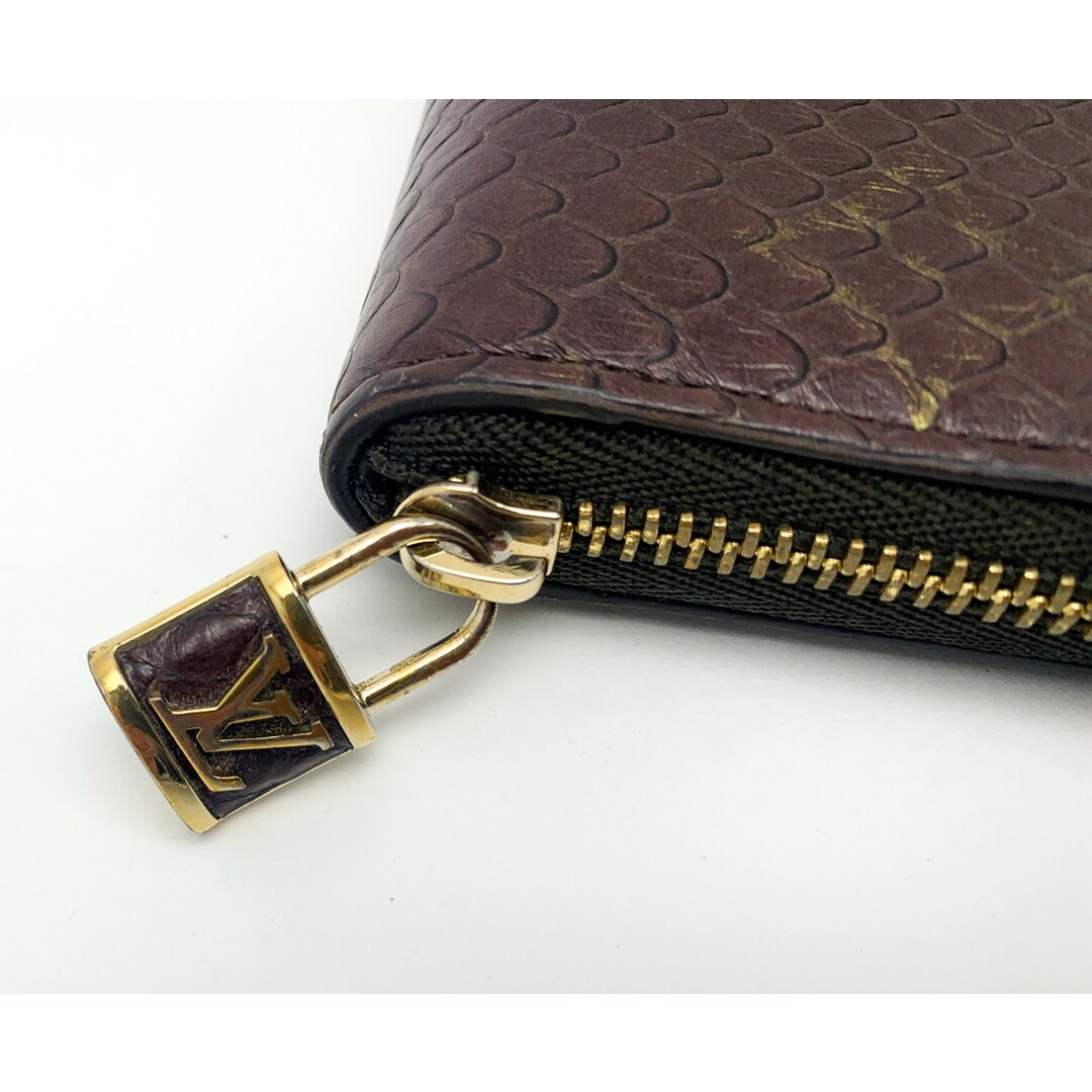 LOUIS VUITTON(ルイヴィトン)のLOUIS VUITTON ルイヴィトン モノグラムパイソン エキゾチックレザー ジッピーコインパース N80149 コンパクトサイフ 財布 ブランド レディースのファッション小物(財布)の商品写真