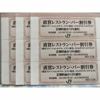 直営レストラン・バー割引券 JR東日本株主サービス券(レストラン/食事券)