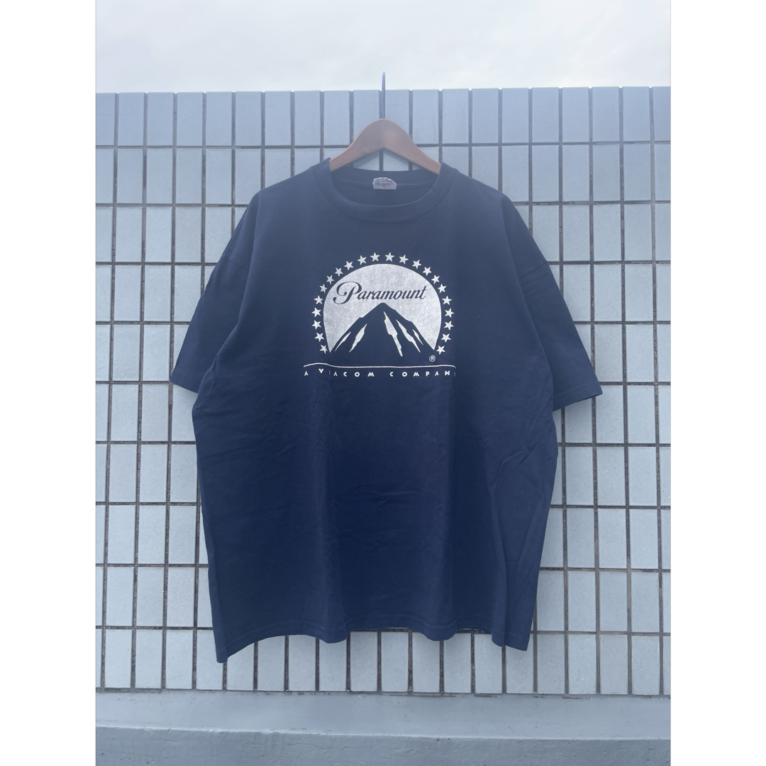 90s USA製Paramount Pictures TシャツXXLネイビー メンズのトップス(Tシャツ/カットソー(半袖/袖なし))の商品写真