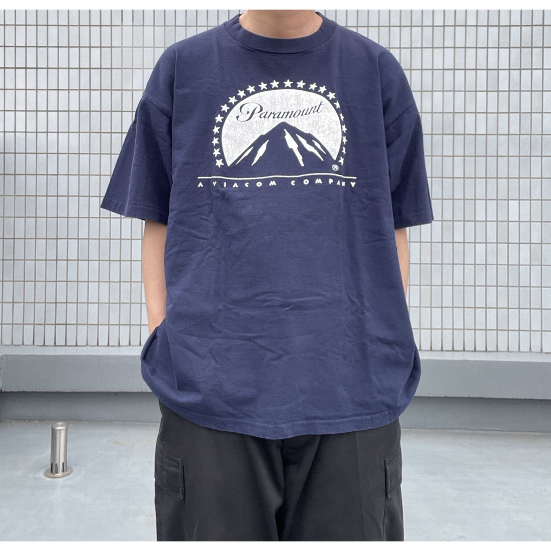 90s USA製Paramount Pictures TシャツXXLネイビー メンズのトップス(Tシャツ/カットソー(半袖/袖なし))の商品写真