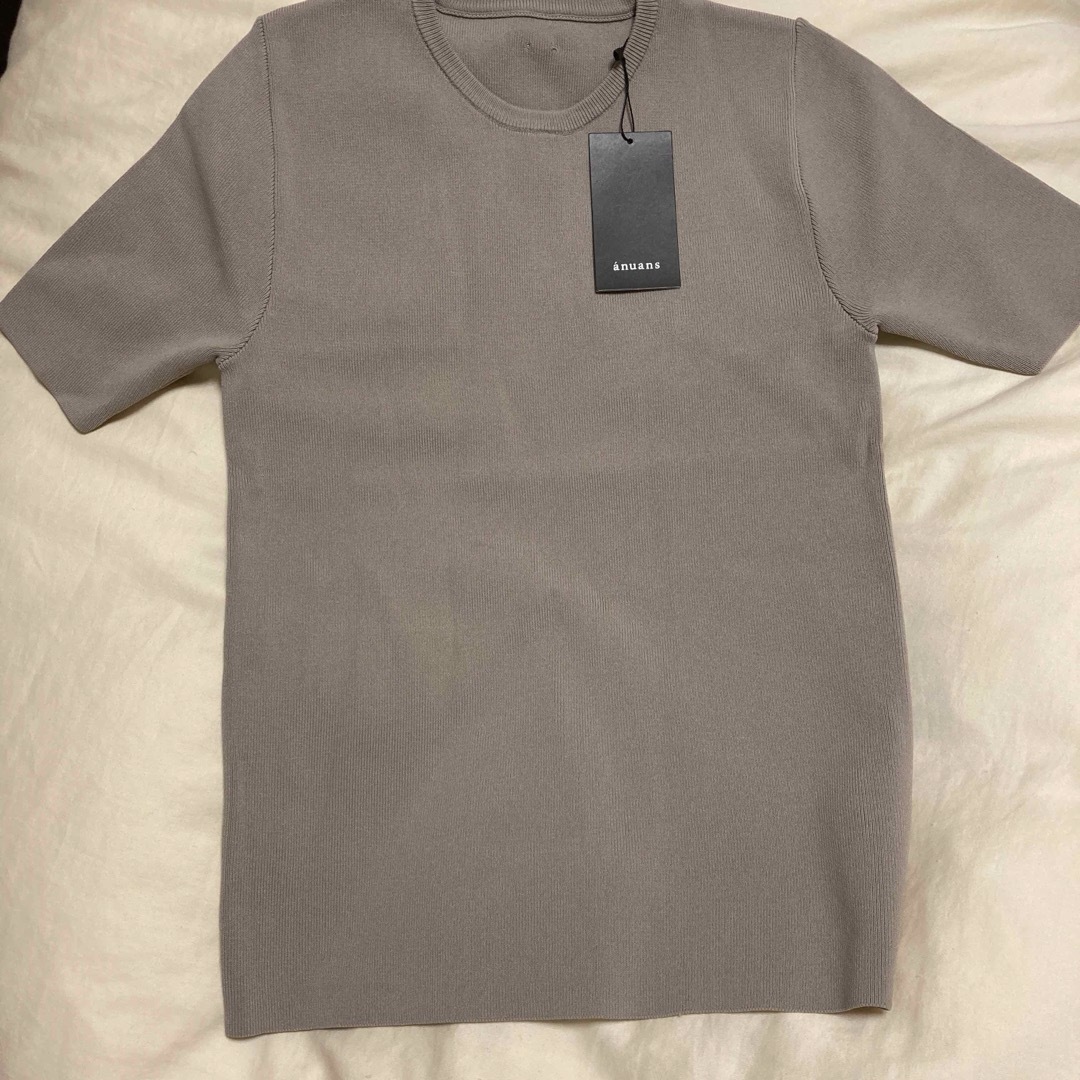 anuans コンパクトシルエットニットプルオーバー メンズのトップス(Tシャツ/カットソー(七分/長袖))の商品写真