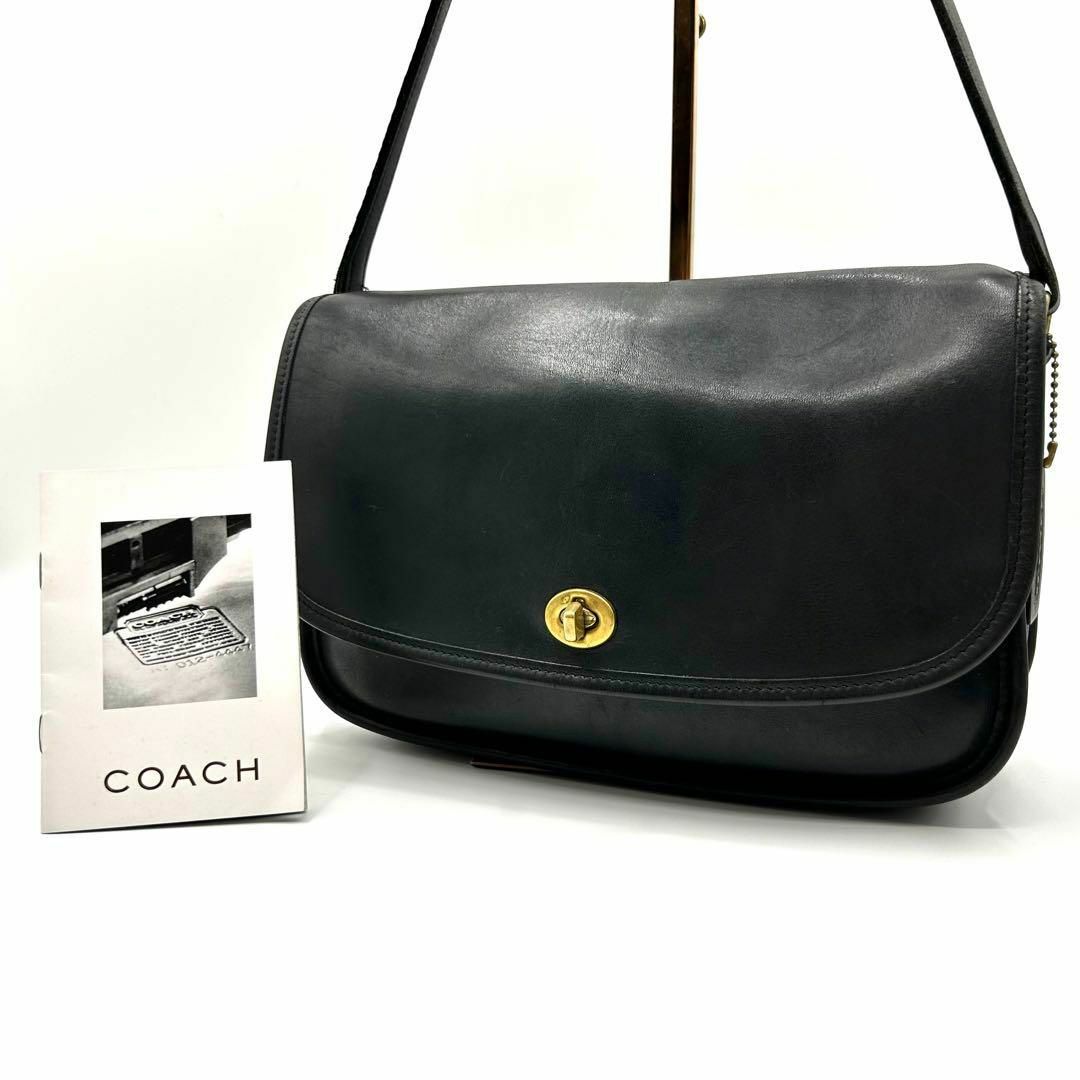 COACH(コーチ)のX454【美品】オールドコーチ／ショルダーバッグ　ターンロック　グラブタンレザー レディースのバッグ(ショルダーバッグ)の商品写真