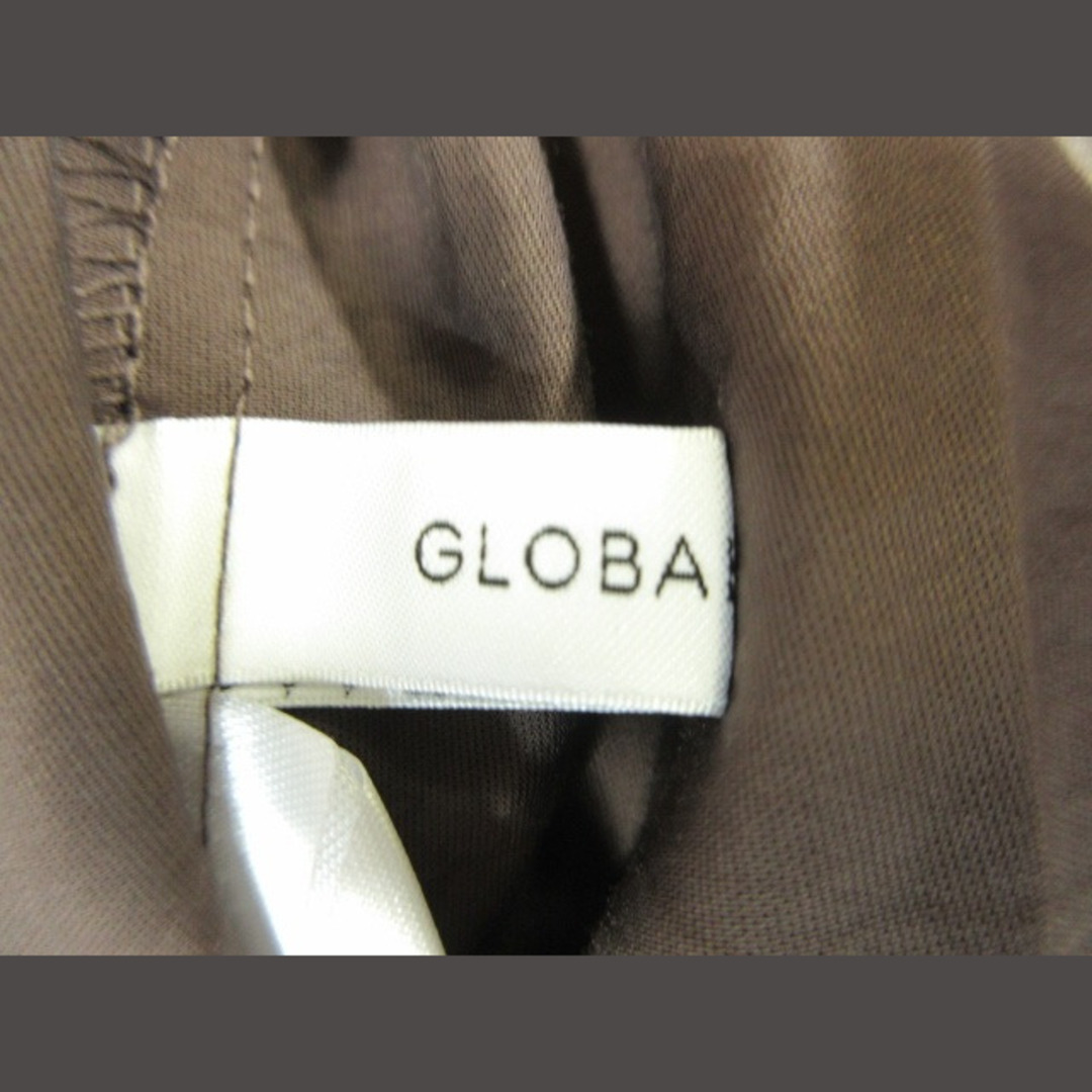 GLOBAL WORK(グローバルワーク)のGLOBAL WORK シャツ 長袖 前開き ボタン 無地 ブラウン F レディースのトップス(シャツ/ブラウス(長袖/七分))の商品写真