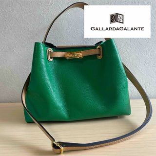 GALLARDA GALANTE - 【極美品】ガリャルダガランテ　ハンドバッグ　ショルダーバッグ　2way グリーン