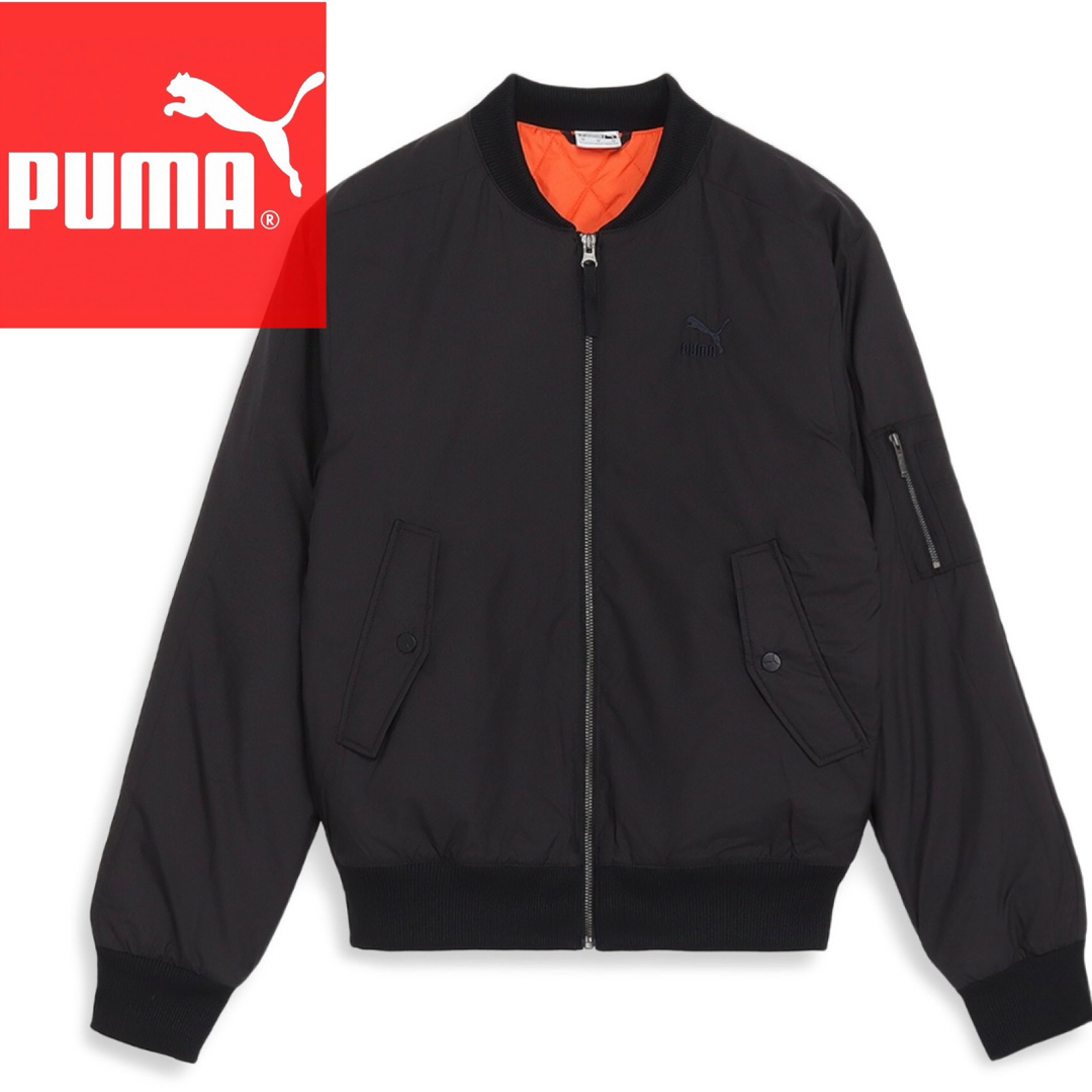 PUMA(プーマ)のPUMA プーマ メンズ パデッド ジャケット　Mサイズ　ブラック メンズのジャケット/アウター(ブルゾン)の商品写真