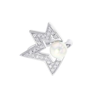 タサキ(TASAKI)のタサキ イヤーカフ コメット プラス ダイヤモンド パヴェ イヤーカフ ダイヤ 0.04ct 18KWG あこや真珠 右耳用 E-4341-18KWG(イヤリング)