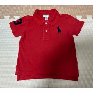 ラルフローレン(Ralph Lauren)の【ラルフローレン】キッズ ポロシャツ レッド　18m 85cm(Tシャツ/カットソー)